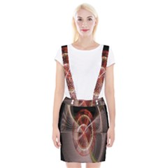 Fractal Fabric Ball Isolated On Black Background Suspender Skirt