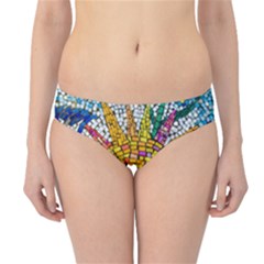 Sun From Mosaic Background Hipster Bikini Bottoms by Nexatart