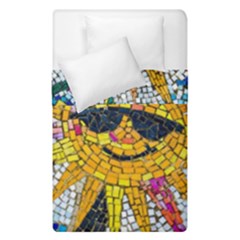 Sun From Mosaic Background Duvet Cover Double Side (single Size) by Nexatart