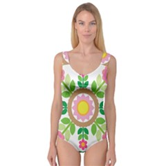 Flower Floral Sunflower Sakura Star Leaf Princess Tank Leotard  by Mariart