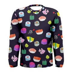 Japanese Food Sushi Fish Men s Long Sleeve Tee by Mariart