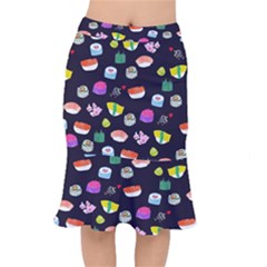 Japanese Food Sushi Fish Mermaid Skirt by Mariart