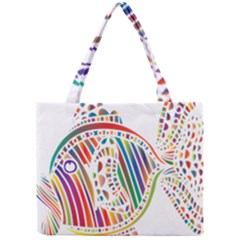 Colorful Fish Animals Rainbow Mini Tote Bag by Mariart