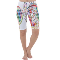 Colorful Fish Animals Rainbow Cropped Leggings  by Mariart