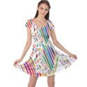 Colorful Fish Animals Rainbow Cap Sleeve Dresses View1