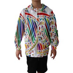 Colorful Fish Animals Rainbow Hooded Wind Breaker (kids) by Mariart