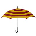 Oswald s Stripes Red Yellow Hook Handle Umbrellas (Large) View3