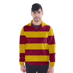 Oswald s Stripes Red Yellow Wind Breaker (men) by Mariart