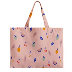 Papaya Apple Cherry Wine Fruit Pink Purple Zipper Mini Tote Bag by Mariart