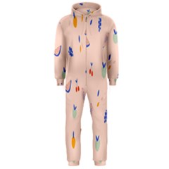 Papaya Apple Cherry Wine Fruit Pink Purple Hooded Jumpsuit (men)  by Mariart