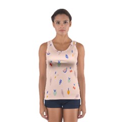 Papaya Apple Cherry Wine Fruit Pink Purple Women s Sport Tank Top  by Mariart