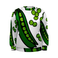 Peas Green Peanute Circle Women s Sweatshirt by Mariart