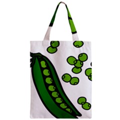 Peas Green Peanute Circle Zipper Classic Tote Bag by Mariart