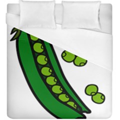 Peas Green Peanute Circle Duvet Cover (king Size) by Mariart