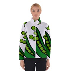 Peas Green Peanute Circle Winterwear by Mariart