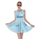 Seat Blue Polka Dot Skater Dress View1