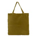 Stripy Starburst Effect Light Orange Green Line Grocery Tote Bag View1