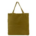 Stripy Starburst Effect Light Orange Green Line Grocery Tote Bag View2