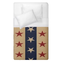 Stars Stripes Grey Blue Duvet Cover (single Size) by Mariart