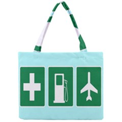 Traffic Signs Hospitals, Airplanes, Petrol Stations Mini Tote Bag by Mariart