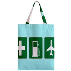 Traffic Signs Hospitals, Airplanes, Petrol Stations Zipper Classic Tote Bag by Mariart