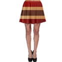 Vintage Striped Polka Dot Red Brown Skater Skirt View1