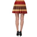 Vintage Striped Polka Dot Red Brown Skater Skirt View2