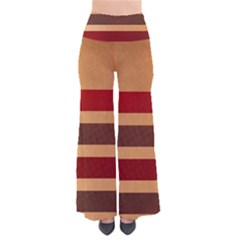 Vintage Striped Polka Dot Red Brown Pants by Mariart