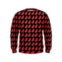 Watermelon Slice Red Black Fruite Kids  Sweatshirt View1