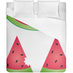 Watermelon Slice Red Green Fruite Duvet Cover (california King Size) by Mariart