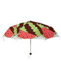 Watermelon Slice Red Green Fruite Circle Folding Umbrellas View3