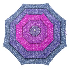 Violet Girly Glitter Pink Blue Straight Umbrellas by Mariart