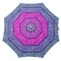 Violet Girly Glitter Pink Blue Straight Umbrellas View1