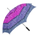 Violet Girly Glitter Pink Blue Straight Umbrellas View2