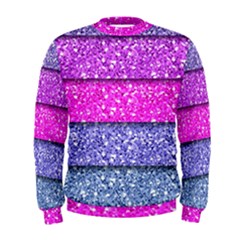 Violet Girly Glitter Pink Blue Men s Sweatshirt by Mariart