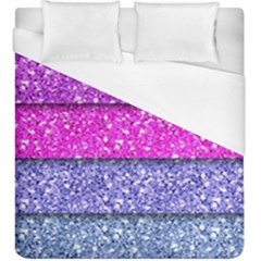 Violet Girly Glitter Pink Blue Duvet Cover (king Size) by Mariart