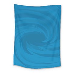 Whirlpool Hole Wave Blue Waves Sea Medium Tapestry by Mariart