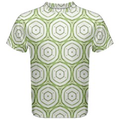 Wood Star Green Circle Men s Cotton Tee by Mariart