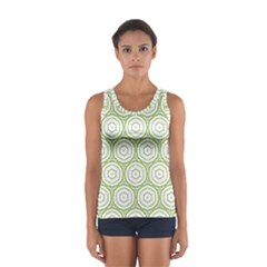 Wood Star Green Circle Women s Sport Tank Top  by Mariart