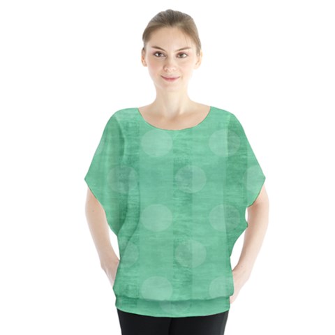 Polka Dot Scrapbook Paper Digital Green Blouse by Mariart