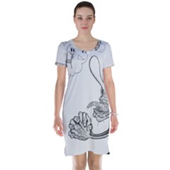 Bwemprendedor Short Sleeve Nightdress by PosterPortraitsArt