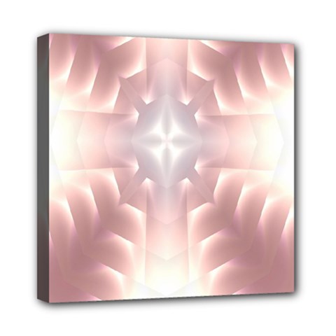 Neonite Abstract Pattern Neon Glow Background Mini Canvas 8  X 8  by Nexatart