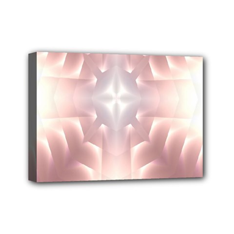 Neonite Abstract Pattern Neon Glow Background Mini Canvas 7  X 5  by Nexatart