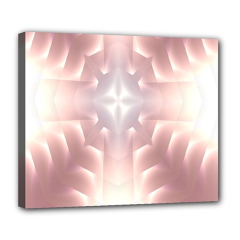 Neonite Abstract Pattern Neon Glow Background Deluxe Canvas 24  X 20   by Nexatart