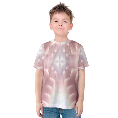 Neonite Abstract Pattern Neon Glow Background Kids  Cotton Tee by Nexatart