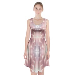 Neonite Abstract Pattern Neon Glow Background Racerback Midi Dress by Nexatart