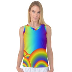 Background Rainbow Women s Basketball Tank Top by Nexatart