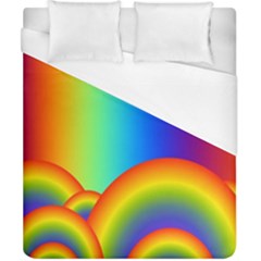 Background Rainbow Duvet Cover (california King Size) by Nexatart