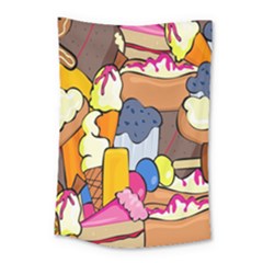 Sweet Stuff Digitally Food Small Tapestry