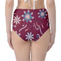 Floral Seamless Pattern Vector High-Waist Bikini Bottoms View2